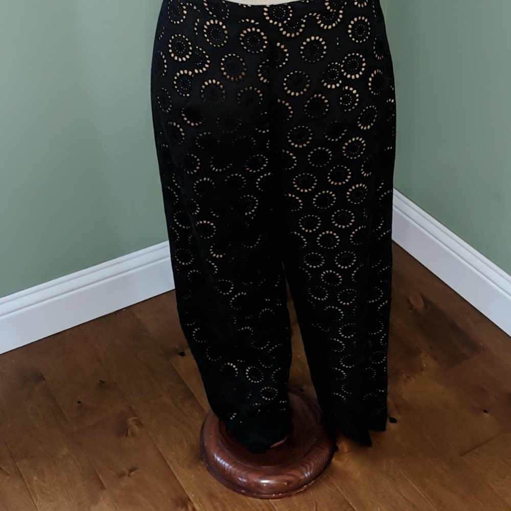 LINDA BERTOZZI women's black and bronze pants.